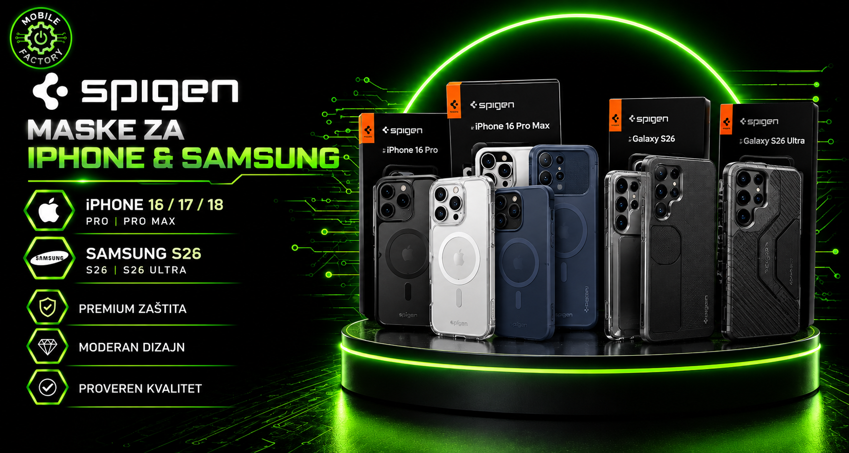 Originalne Spigen maske za telefone