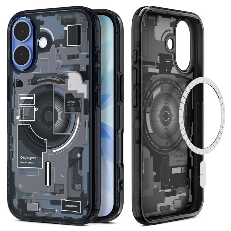 MASKA SPIGEN Ultra Hybrid Zero One with MagSafe for Apple iPhone 17, Black