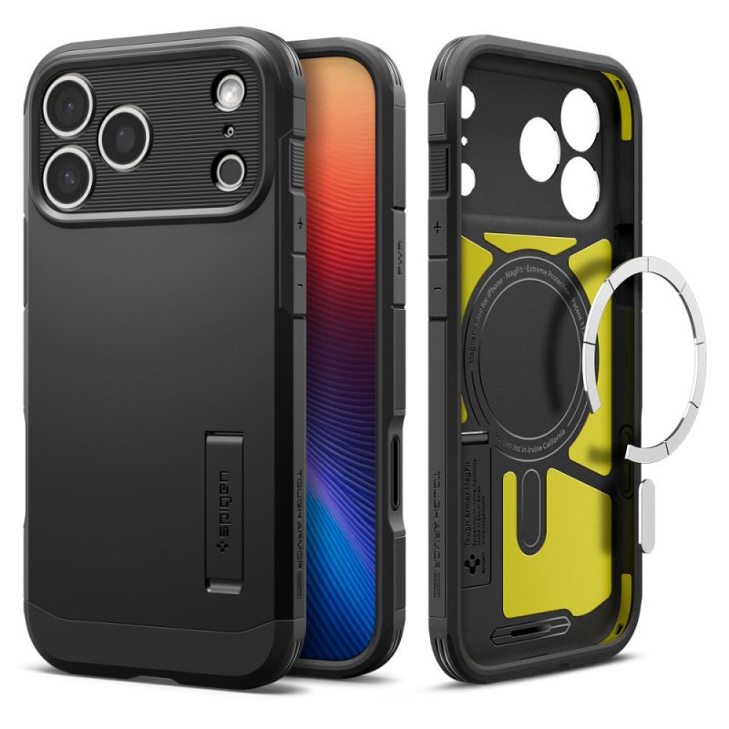 MASKA SPIGEN Tough Armor T with MagSafe for Apple iPhone 17 Pro, Black