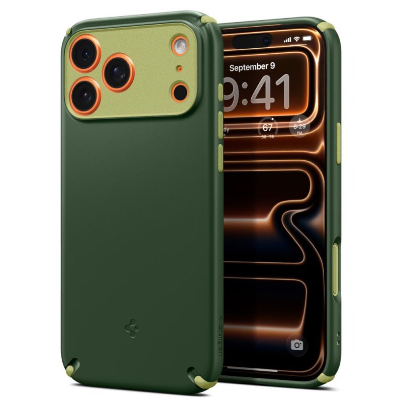MASKA SPIGEN Caseology Nano Pop Hybrid with MagSafe for Apple iPhone 17 Pro, Avo Green