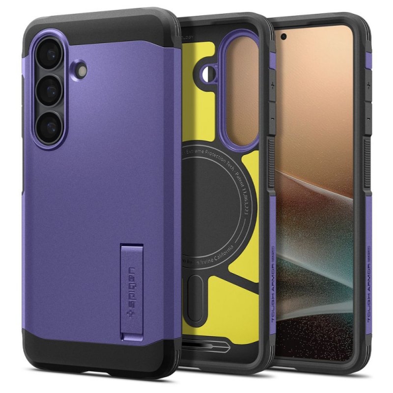 MASKA SPIGEN Tough Armor with MagSafe for Samsung Galaxy S26 S942, Ash Violet