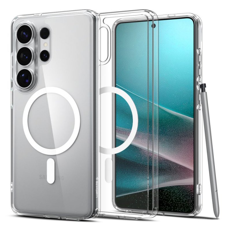 MASKA SPIGEN Ultra Hybrid with MagSafe for Samsung Galaxy S26 Ultra S948, Clear White
